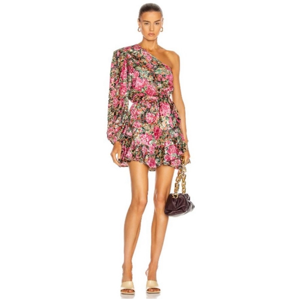 Hemant and Nandita Kilim Mini Dress in Pink - Small